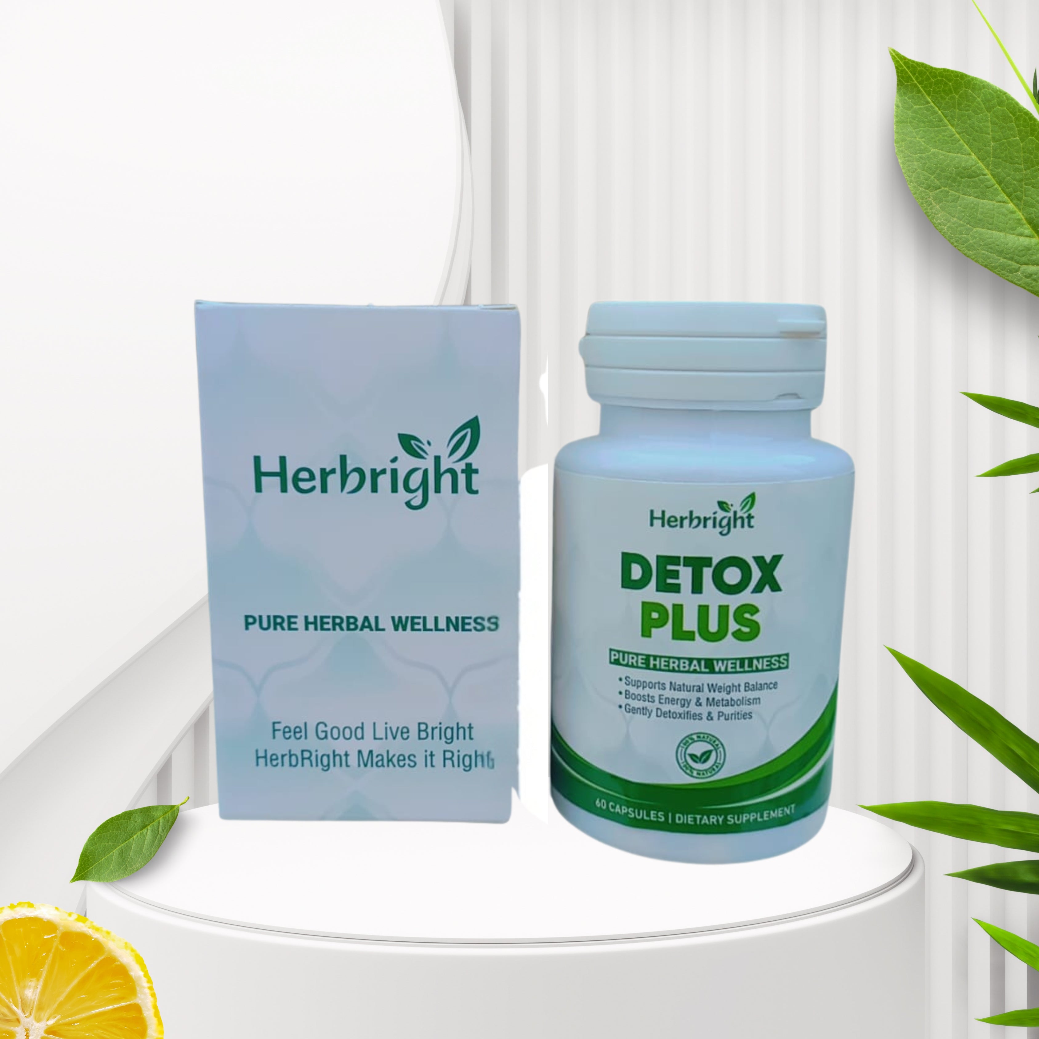 HerBright Natural Detox Plus Capsules.
